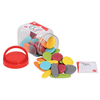 Edx Education Junior Rainbow Pebbles in Mini Jar, Earth Colors, Set of 36 13229J